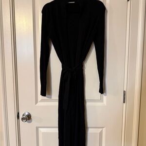 Alice + Olivia Black Knit Sweater Wrap